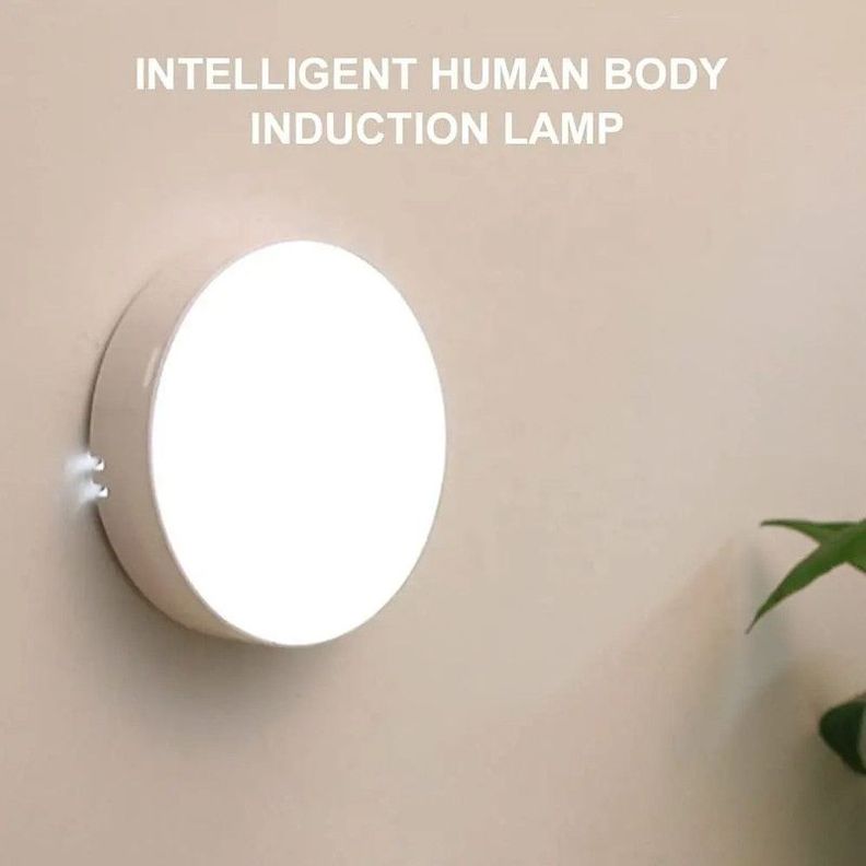 Aplique Lampara Circular Pared Sensor Luz LED Portatil Lau-8