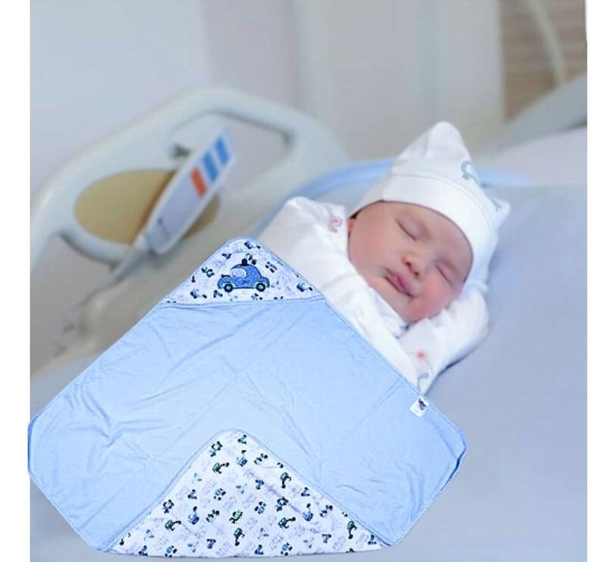 Manta Envolvente Bebé Doble Capa Algodón Seguro Comoda Lau-7