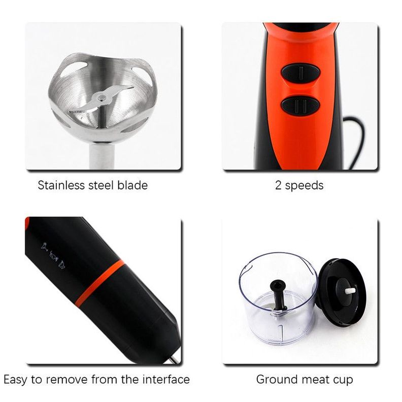 Batidora Sumergible Mezclador Mano Eléctrico Cocina Rondon-6