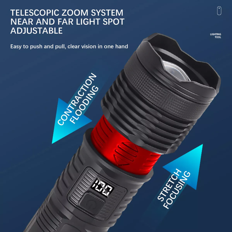 Linterna Exterior SuperBrillante Luz LED Recargable Lau-3