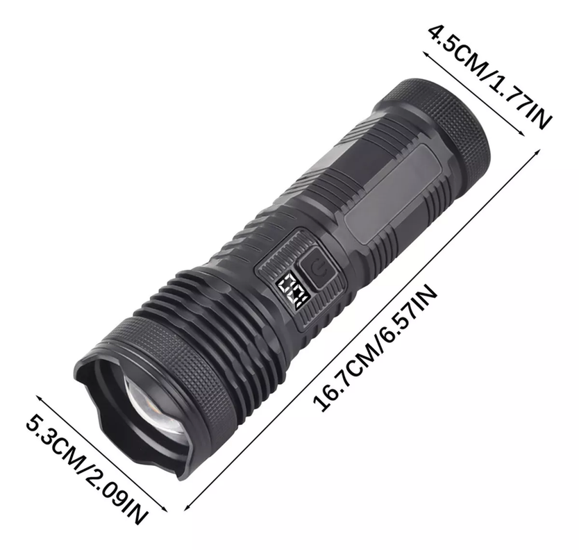 Linterna Exterior SuperBrillante Luz LED Recargable Lau-4