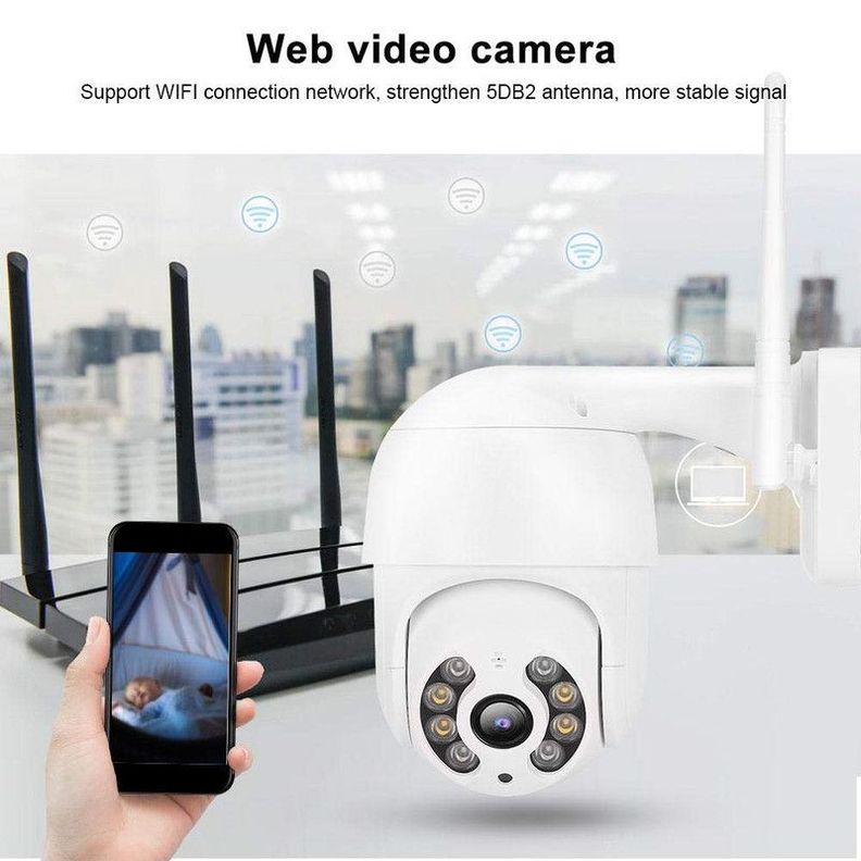 Cámara Inalámbrica IP WiFi Imagen Escucha Aire Libre Rondon-7