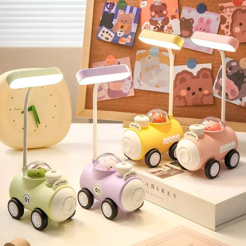 Lampara Tren Nocturna Recargable Sacapuntas Infantil Lau-5