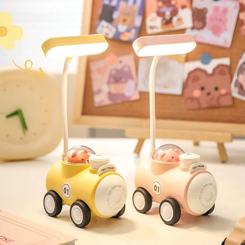 Lampara Tren Nocturna Recargable Sacapuntas Infantil Lau-6