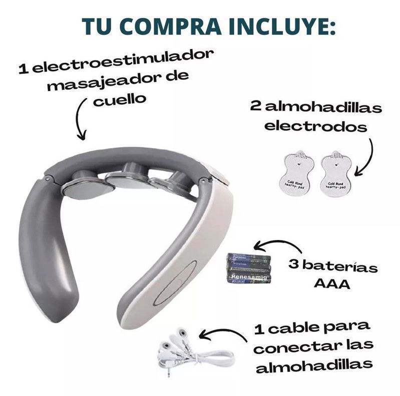 Masajeador Cuello Electroestimulador Cervical  Lau-1