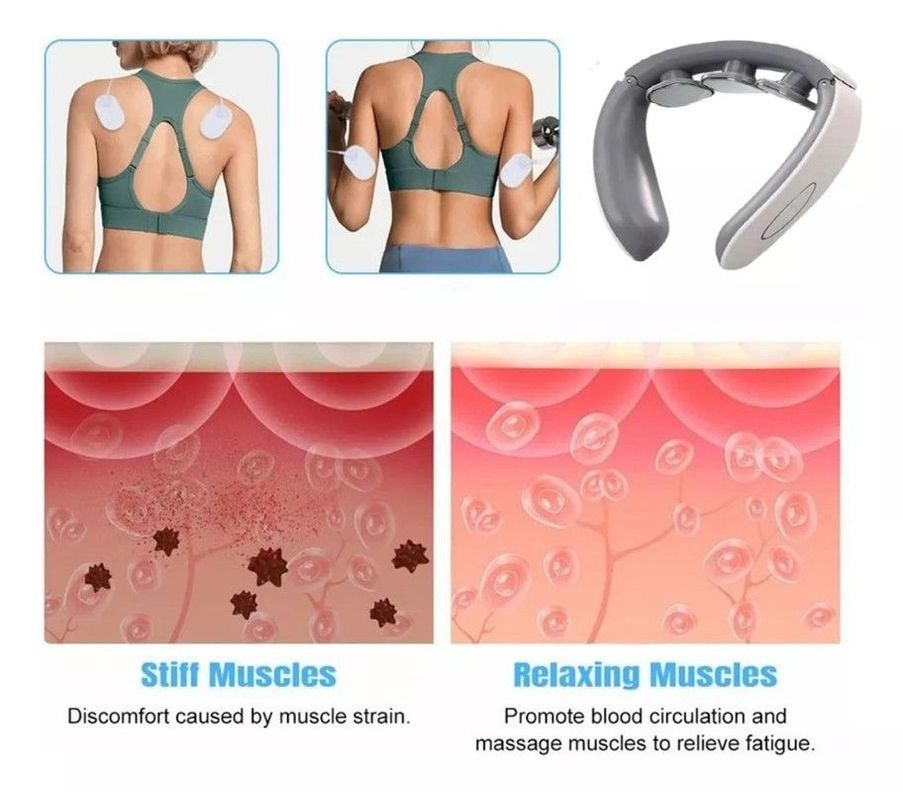 Masajeador Cuello Electroestimulador Cervical  Lau-3