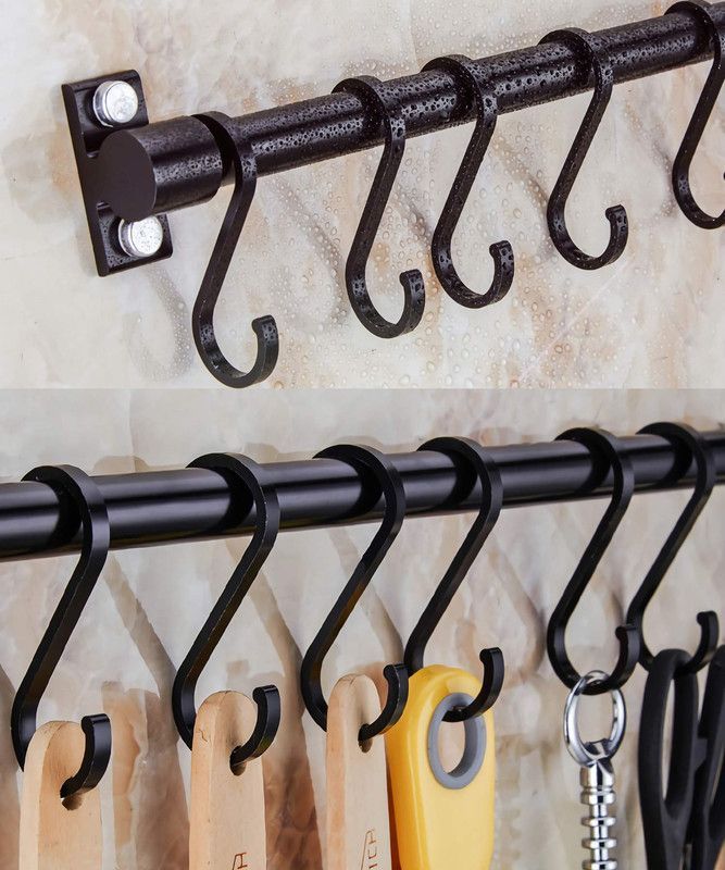 Estante Utensilios Organizador Cocina 6 ganchos Pared Rondon-7