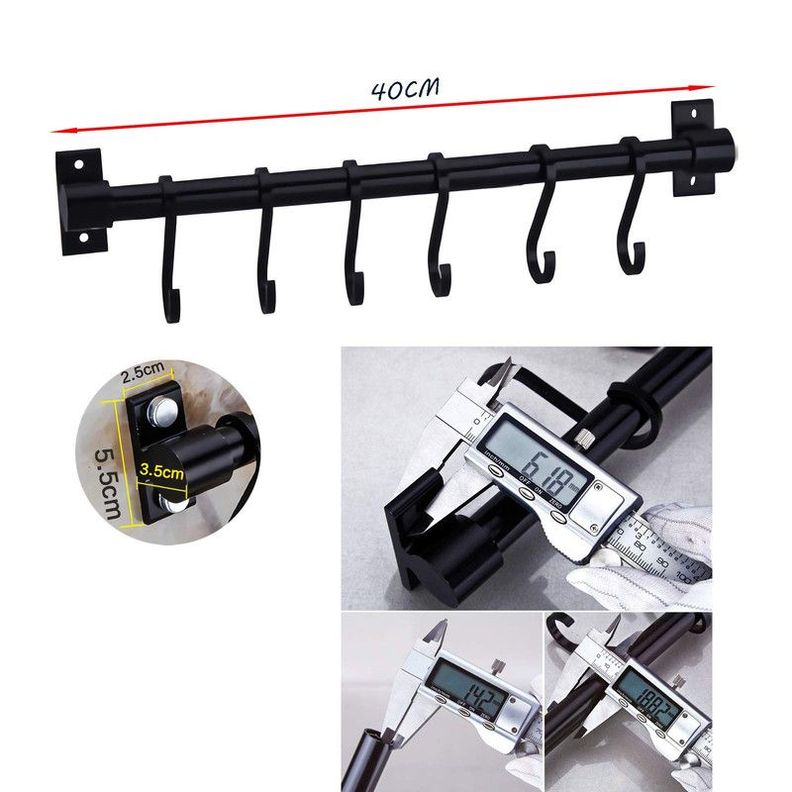 Estante Utensilios Organizador Cocina 6 ganchos Pared Rondon-6