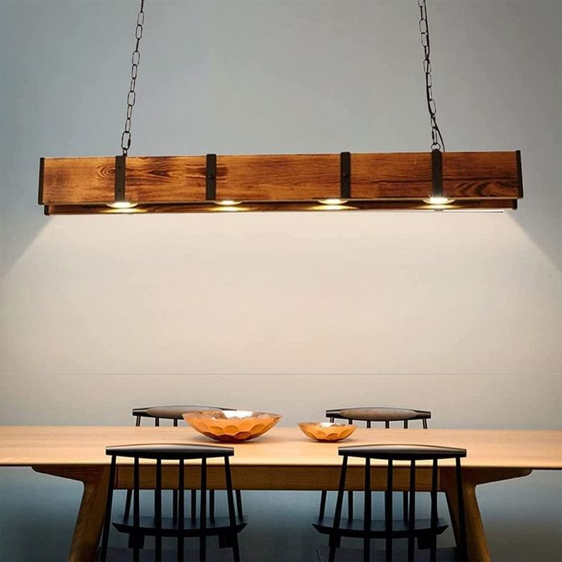 Lampara Rustica Isla Cocina Bar Restaurante Comedor Lau-6