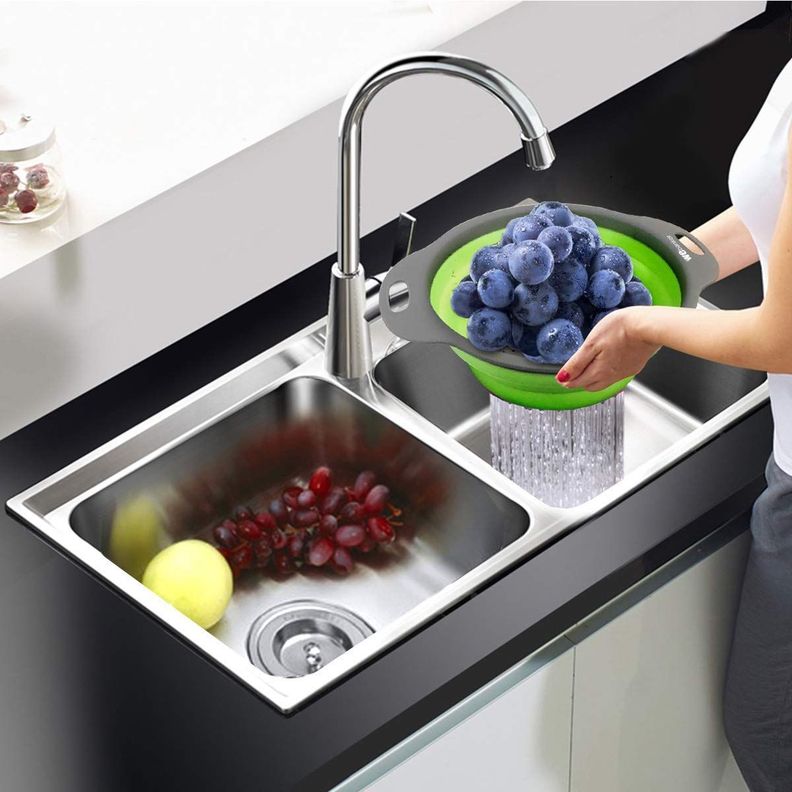 Juego Coladores Plegables Multiuso Fregadero Cocina Rondon-2