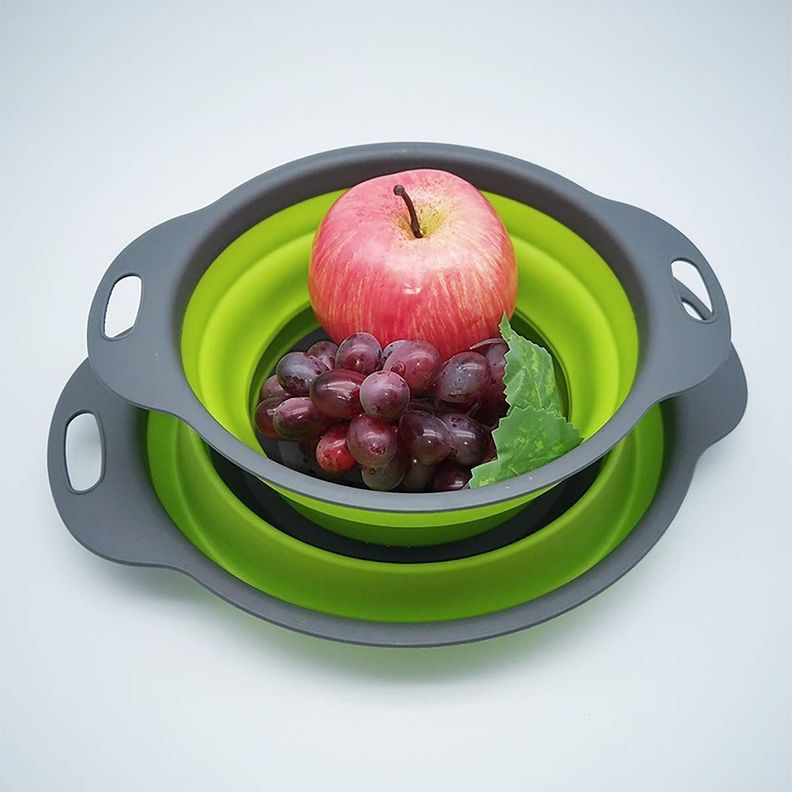 Juego Coladores Plegables Multiuso Fregadero Cocina Rondon-5