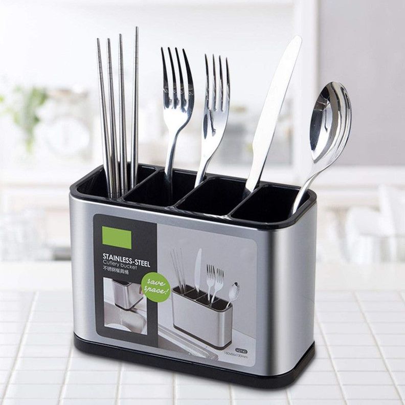 Set 2 Organizador Cubiertos Escurridor Utensilios Cocina Lau-1