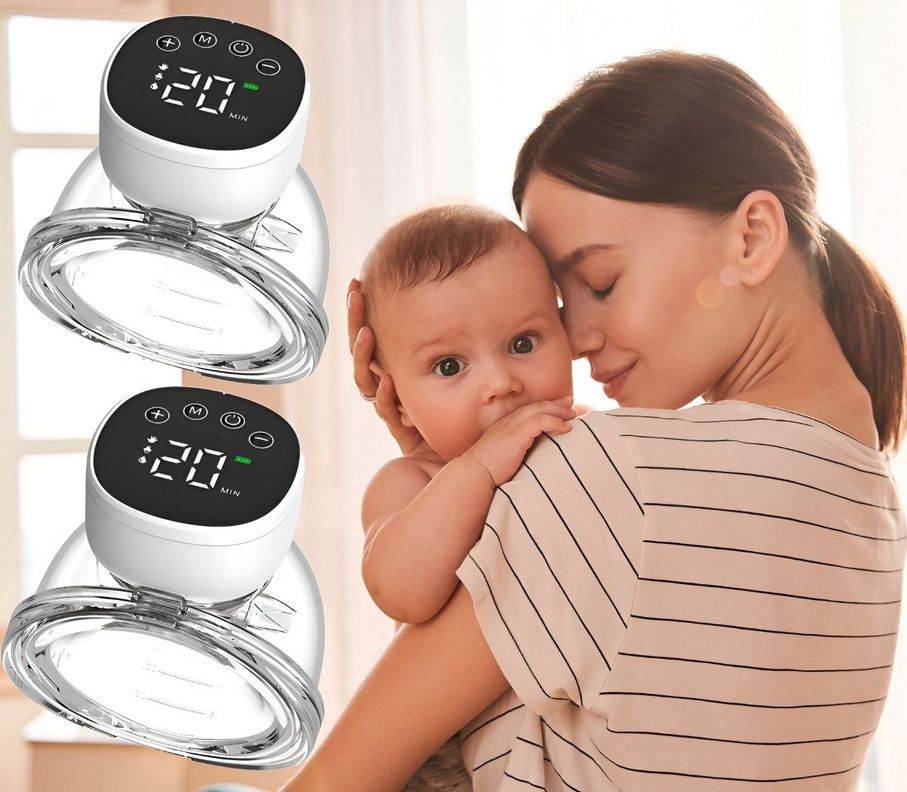 Sacaleche Extractor Leche Materna Doble Portátil LED Jhn-2