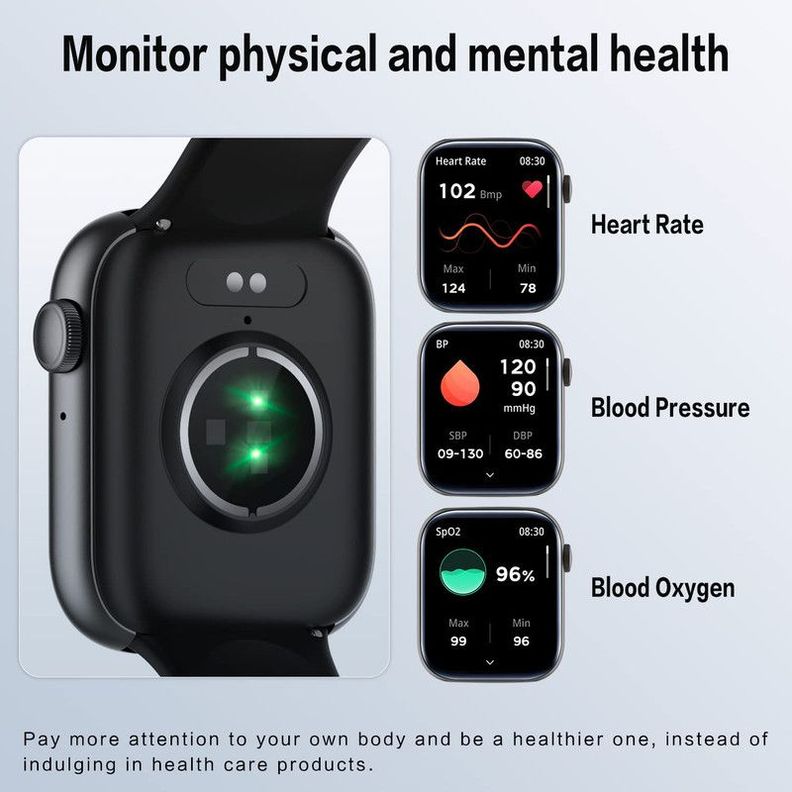 Reloj Inteligente Unisex Dispositivo Portátil Salud Rondon-8