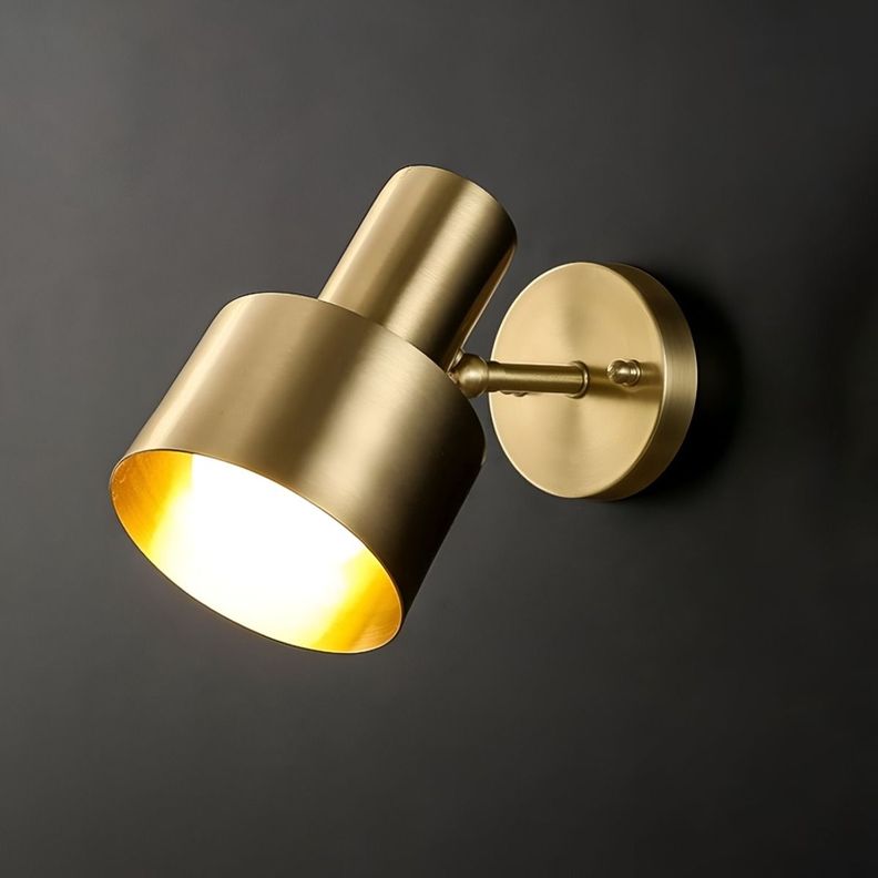 Lámpara Aplique Pared LED Nórdico Dorada Ajustable E27 Jhn-4