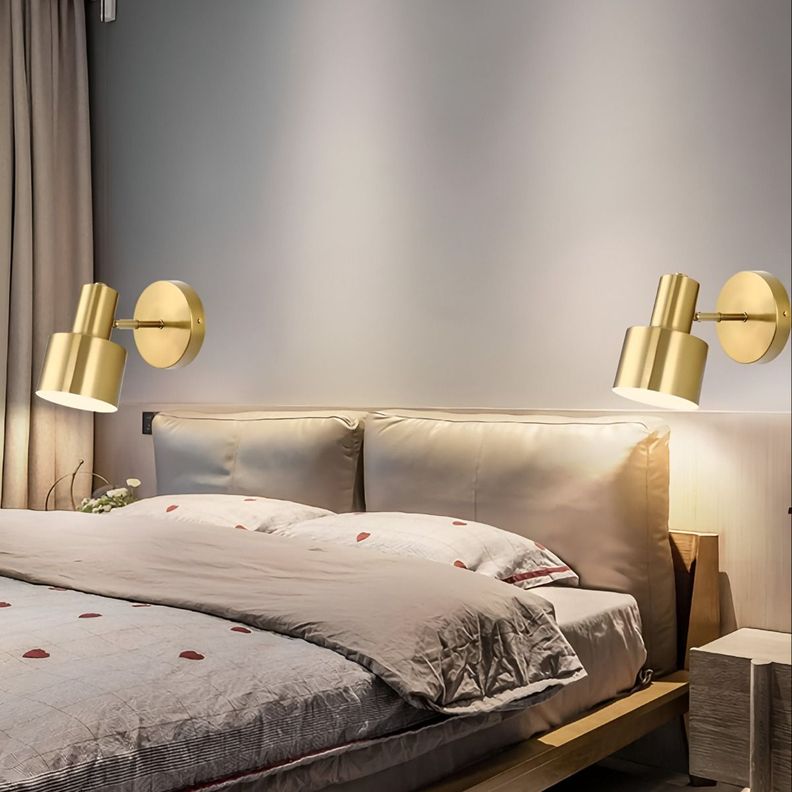 Lámpara Aplique Pared LED Nórdico Dorada Ajustable E27 Jhn-6