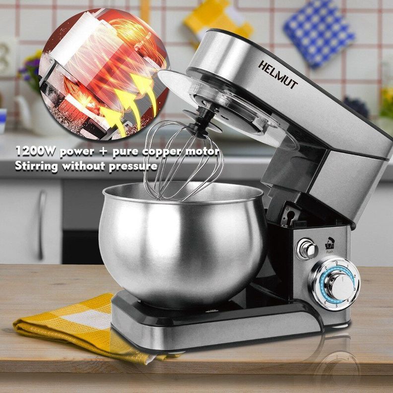 Batidora Eléctrica Chef Máquina Amasador Tazón Cocina Rondon-1