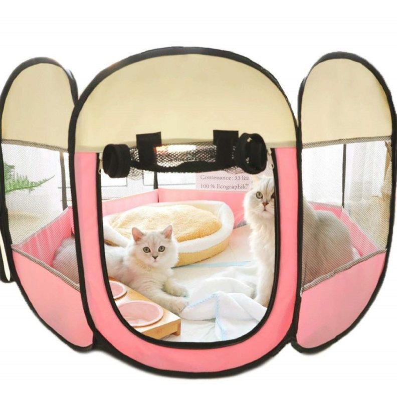 Casa Perros Recinto Plegable Cachorros Extraible Rondon-0