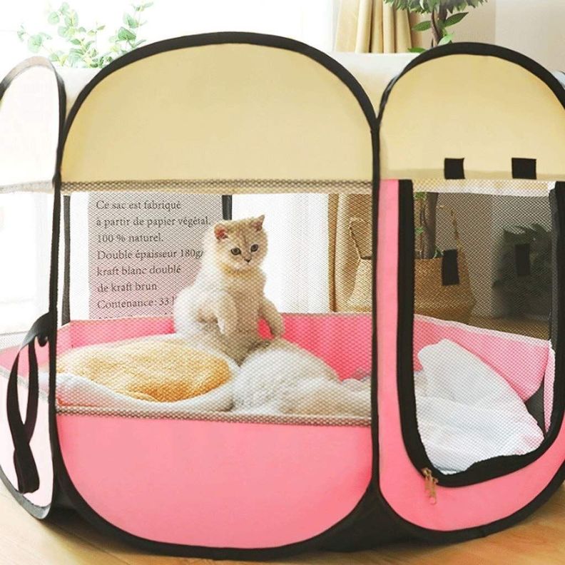 Casa Perros Recinto Plegable Cachorros Extraible Rondon-6