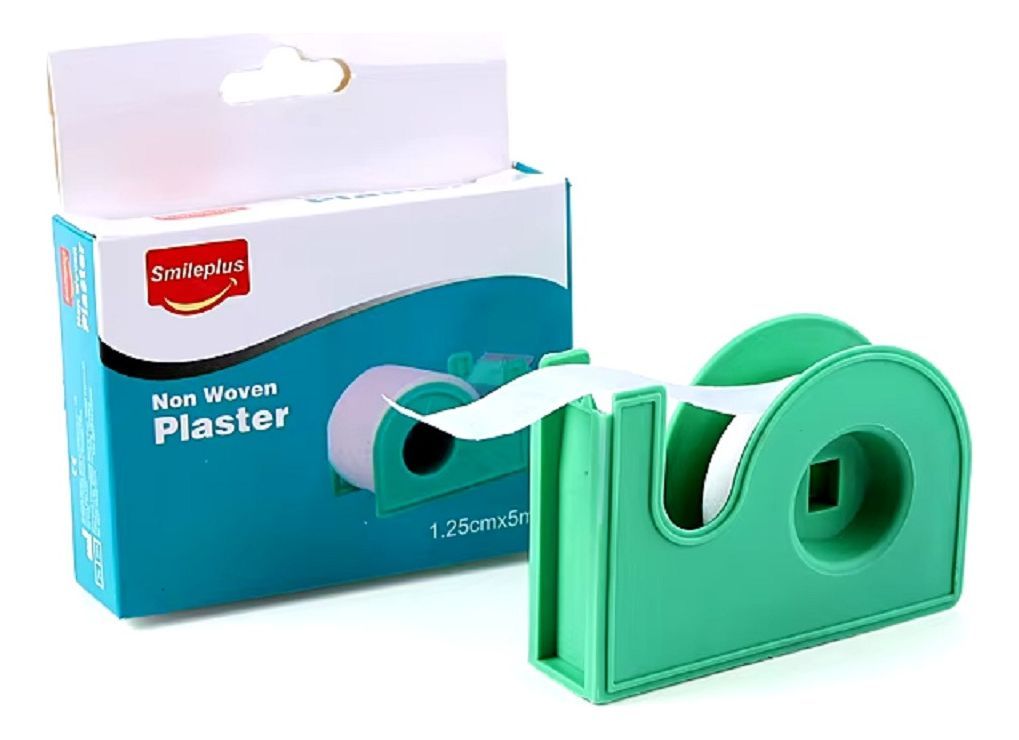 Set 12 Cinta Adhesiva Suave Piel Dispensador 2,5cm x 5m Lau-0