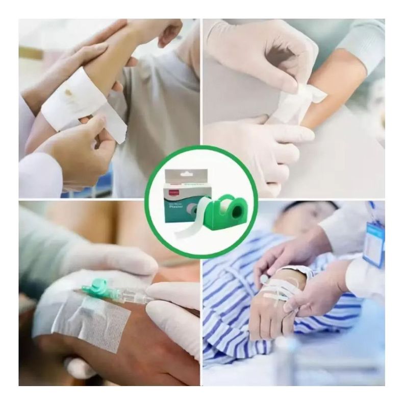 Set 12 Cinta Adhesiva Suave Piel Dispensador 2,5cm x 5m Lau-3