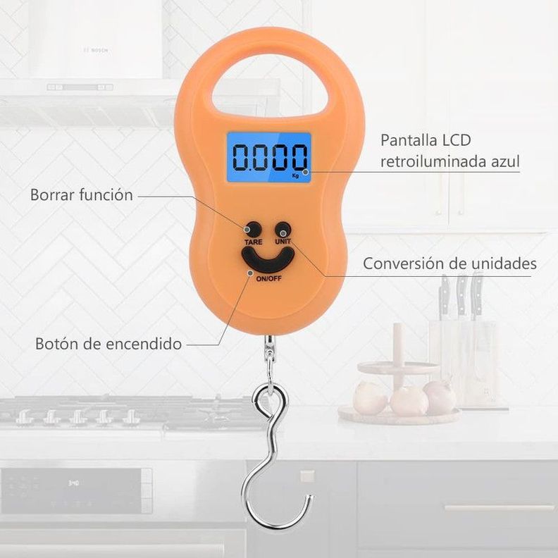 Báscula Equipaje Portátil Digital Colgar Viaje Gancho Rondon-1