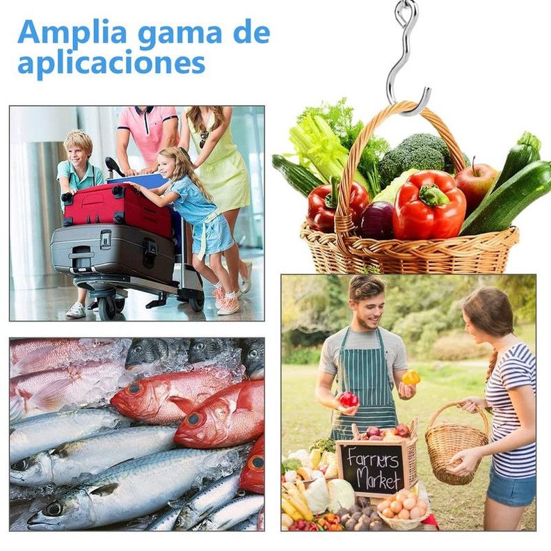 Báscula Equipaje Portátil Digital Colgar Viaje Gancho Rondon-3
