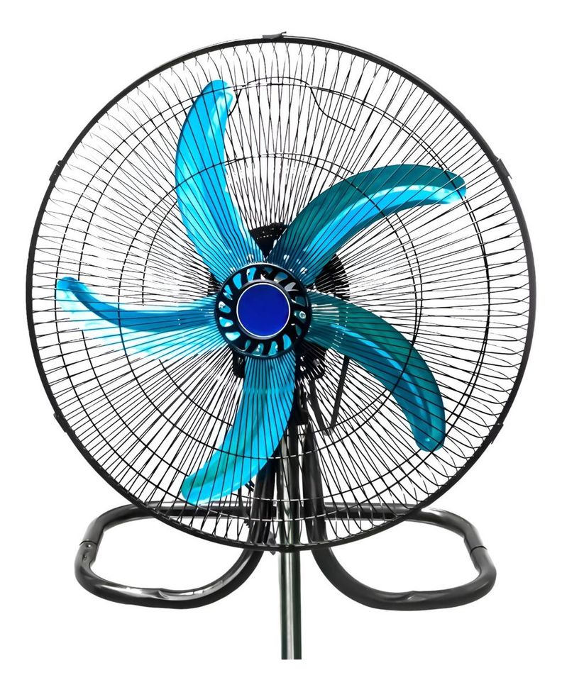 Ventilador Pedestal 3 En 1 Alta Potencia 5 Aspas Negro Jhn-0