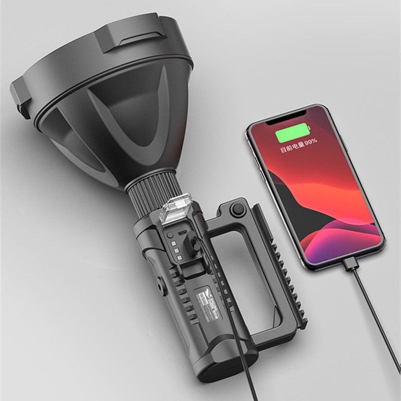 Linterna Recargable Mano LED Portátil Impermeable Rondon-4