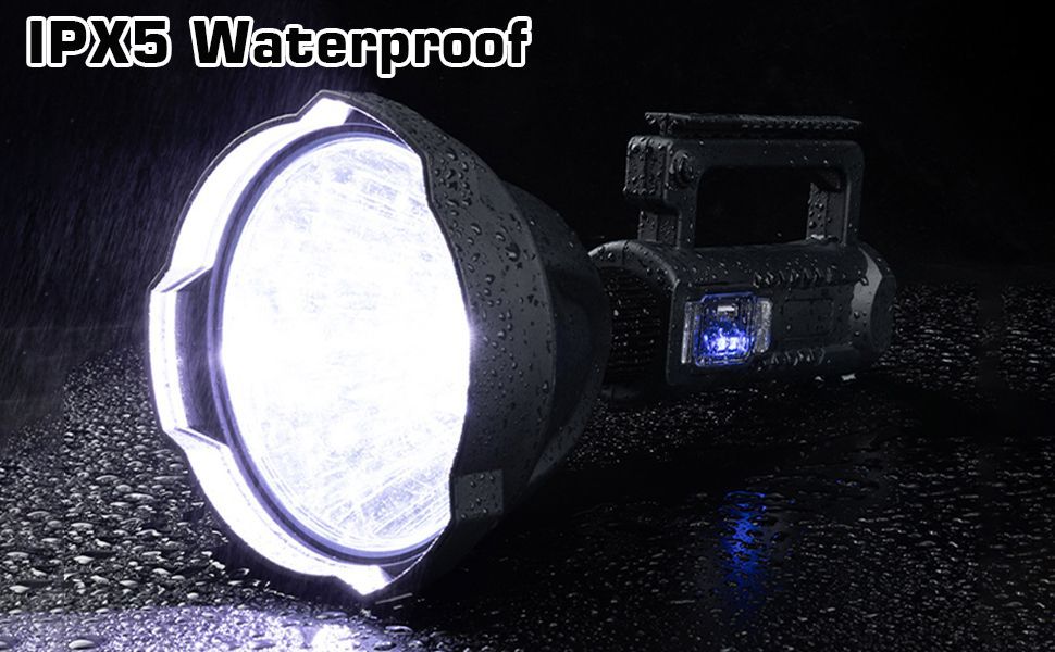 Linterna Recargable Mano LED Portátil Impermeable Rondon-9