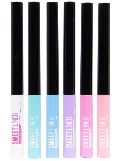 Delineador Ojos Colores Pastel Liquido Pack Belleza Rondon-0
