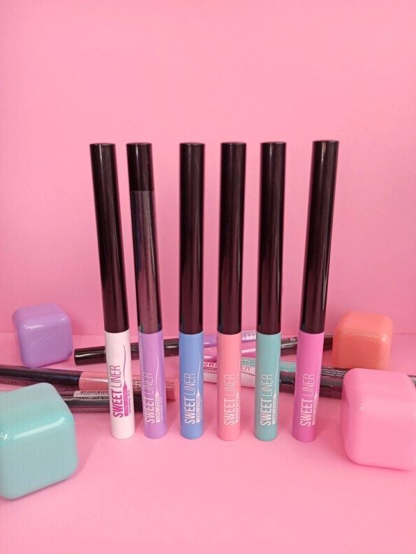 Delineador Ojos Colores Pastel Liquido Pack Belleza Rondon-7