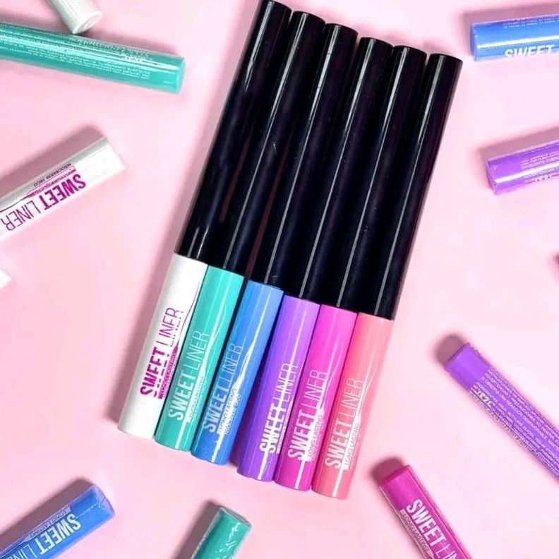 Delineador Ojos Colores Pastel Liquido Pack Belleza Rondon-8
