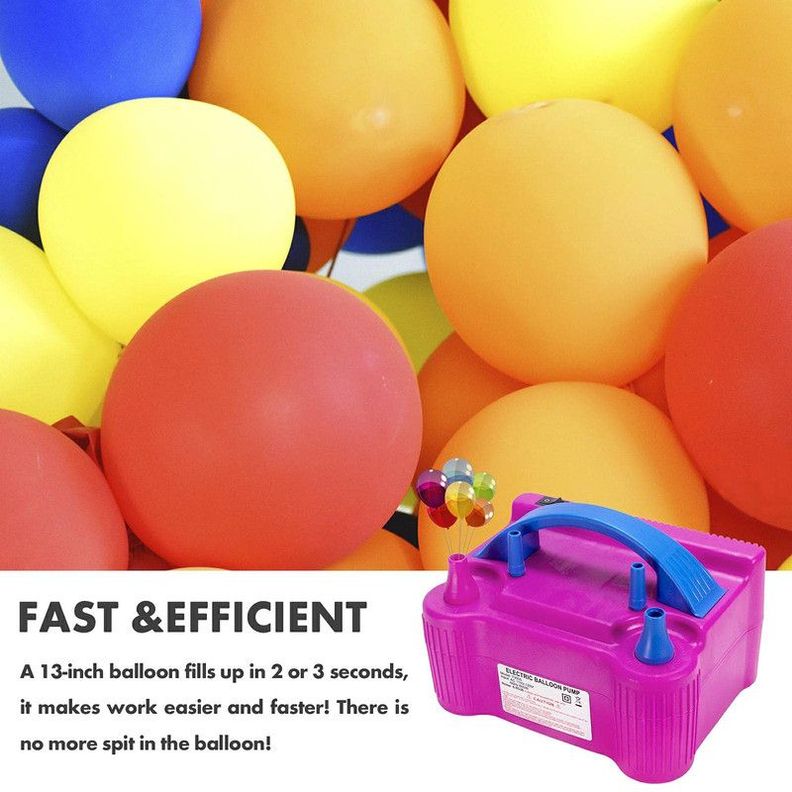 Bomba Globo Eléctrica Portátil Inflador Fiesta Rondon-3