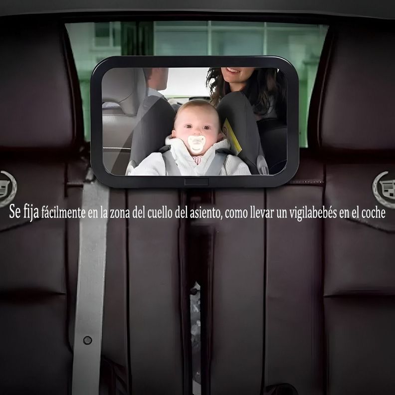 Espejo Retrovisor Bebé Auto Seguridad Asiento Ajustable Jhn-7