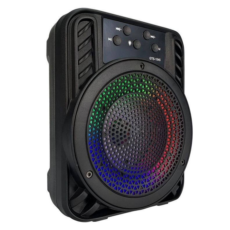 Parlante Altavoz Portatil Bluetooth 4¨ LED USB RGB Modos-2