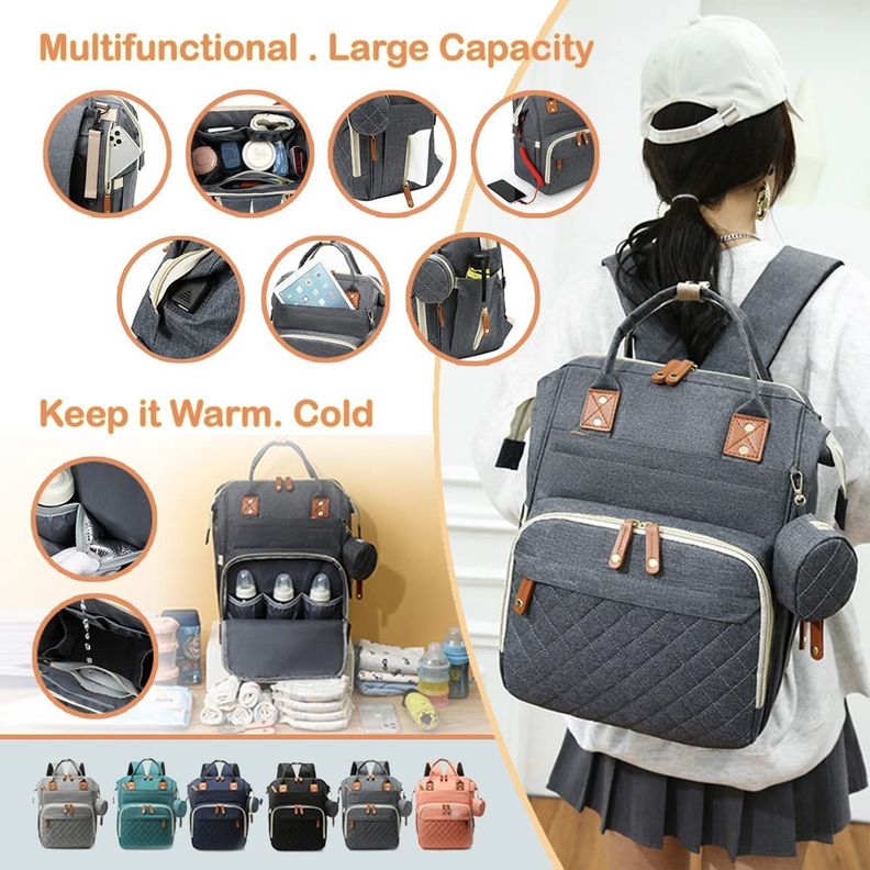 Mochila Pañales Impermeable Gran Capacidad Oxford Rondon-3