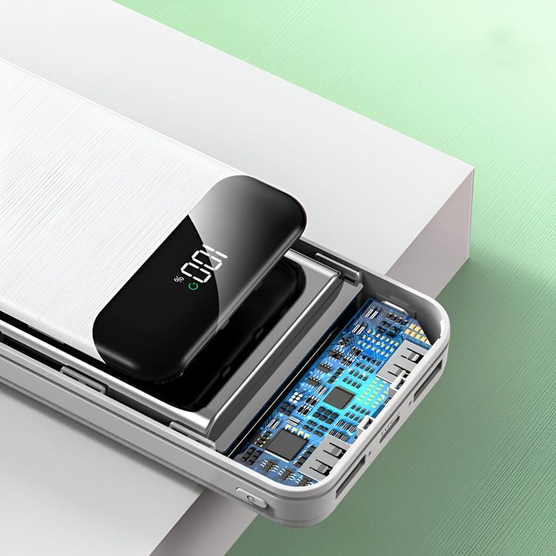 Cargador Inalámbrico Portátil Ultradelgado Pantalla LED-6