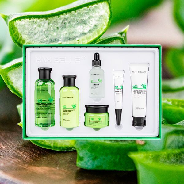 Kit SkinCare Facial Hidratante Antiedad Aloe Vera Piel Mixta-1