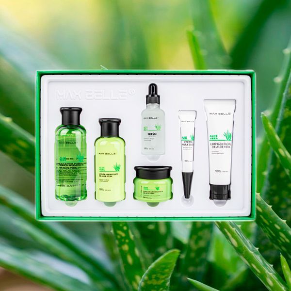 Kit SkinCare Facial Hidratante Antiedad Aloe Vera Piel Mixta-2