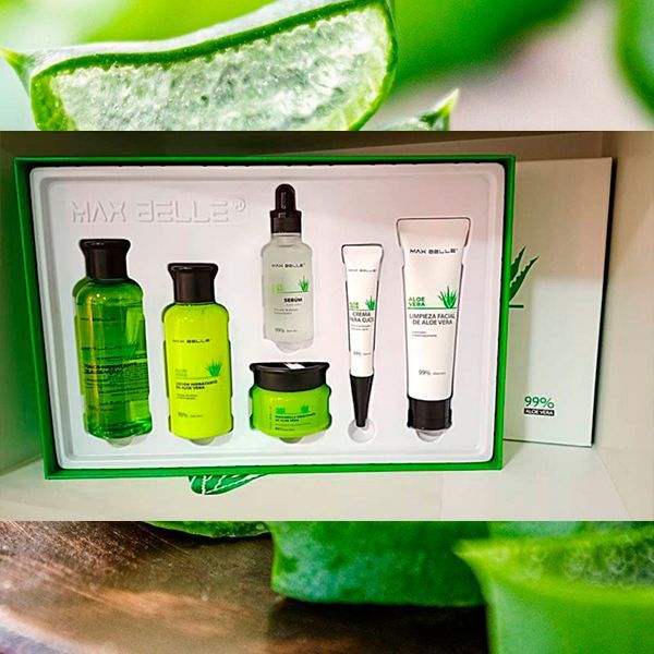 Kit SkinCare Facial Hidratante Antiedad Aloe Vera Piel Mixta-4