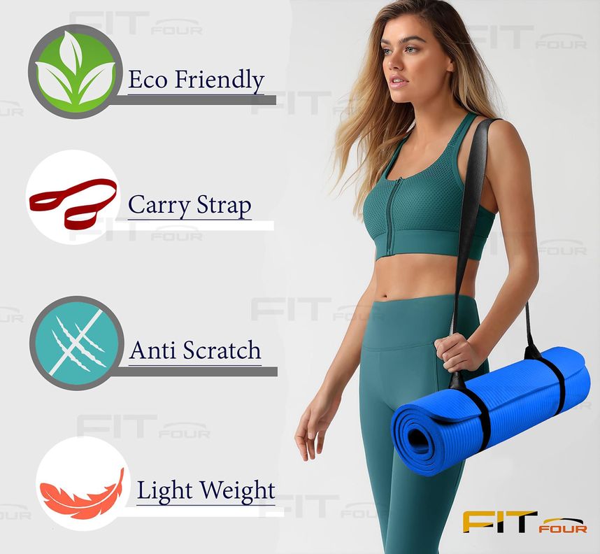 Tapete Yoga Pilates Fitness Antiderrapante Equipo Rondon-7