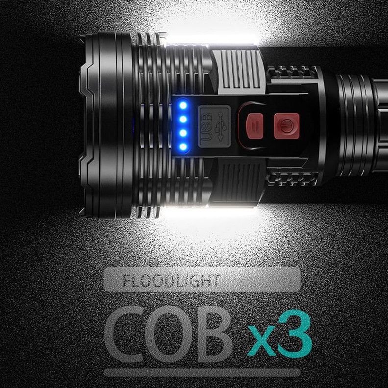 Linterna Portátil Ultrabrillante LED Recargable USB Rondon-4