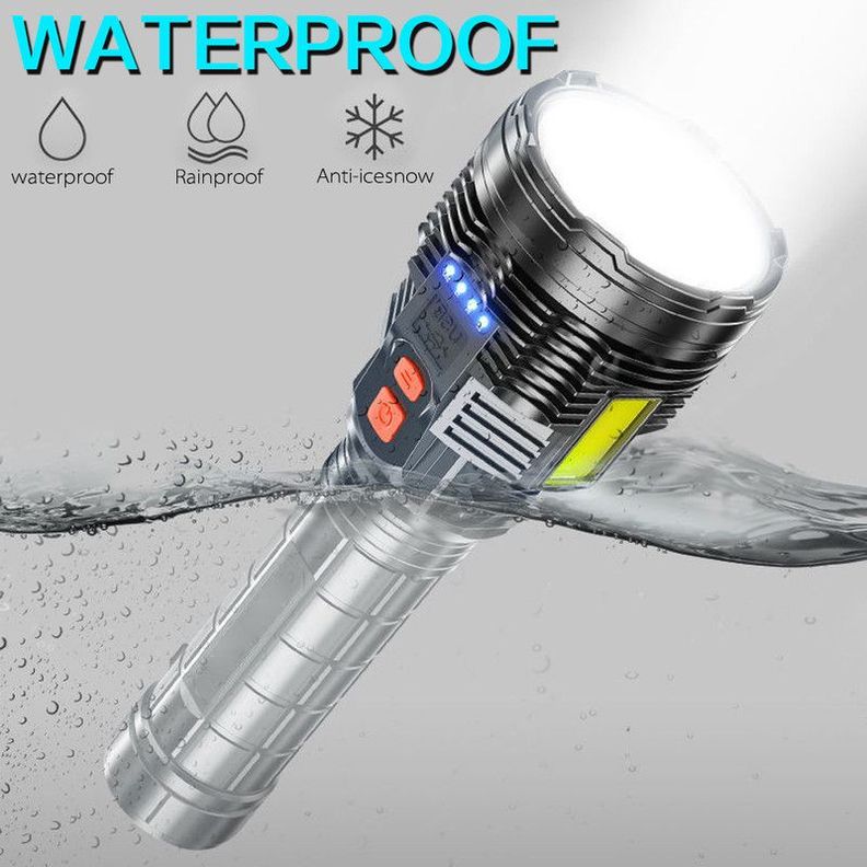 Linterna Portátil Ultrabrillante LED Recargable USB Rondon-5