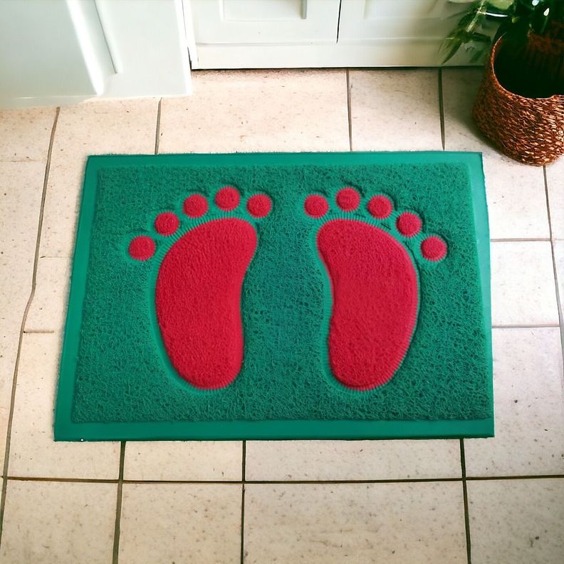 Set de 3 Alfombra Decorativa Entrada Baño Ducha Jhn-3