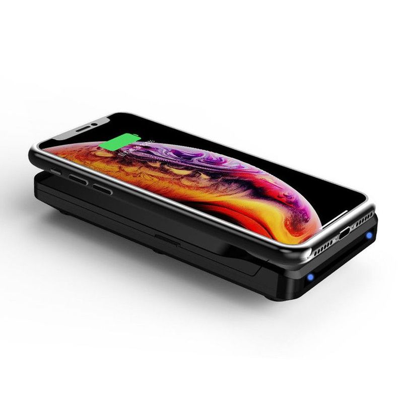 Cargador Inalambrico Plegable Movil Telefono 2 en 1 15W Lau-2