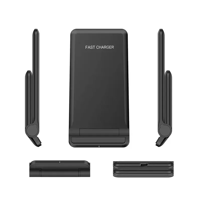 Cargador Inalambrico Plegable Movil Telefono 2 en 1 15W Lau-7