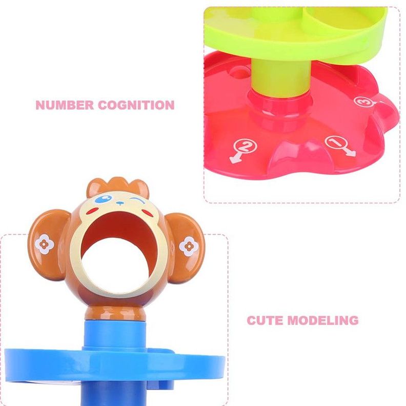 Juego Juguete Bebe Niños Torre Giratoria Rampa Juego Rondon-2