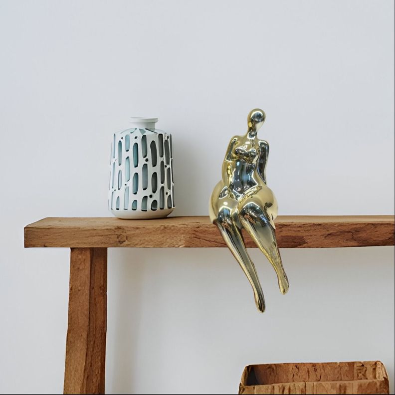 Set 2 Escultura Mujer Decoración Moderna Centro Mesa Jhn-7