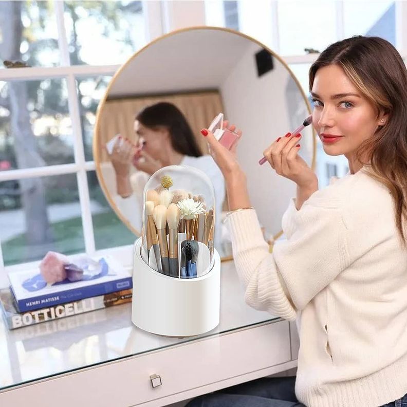 Cosmetiquero Caja Almacenamiento Giratorio Organizador Jer-1